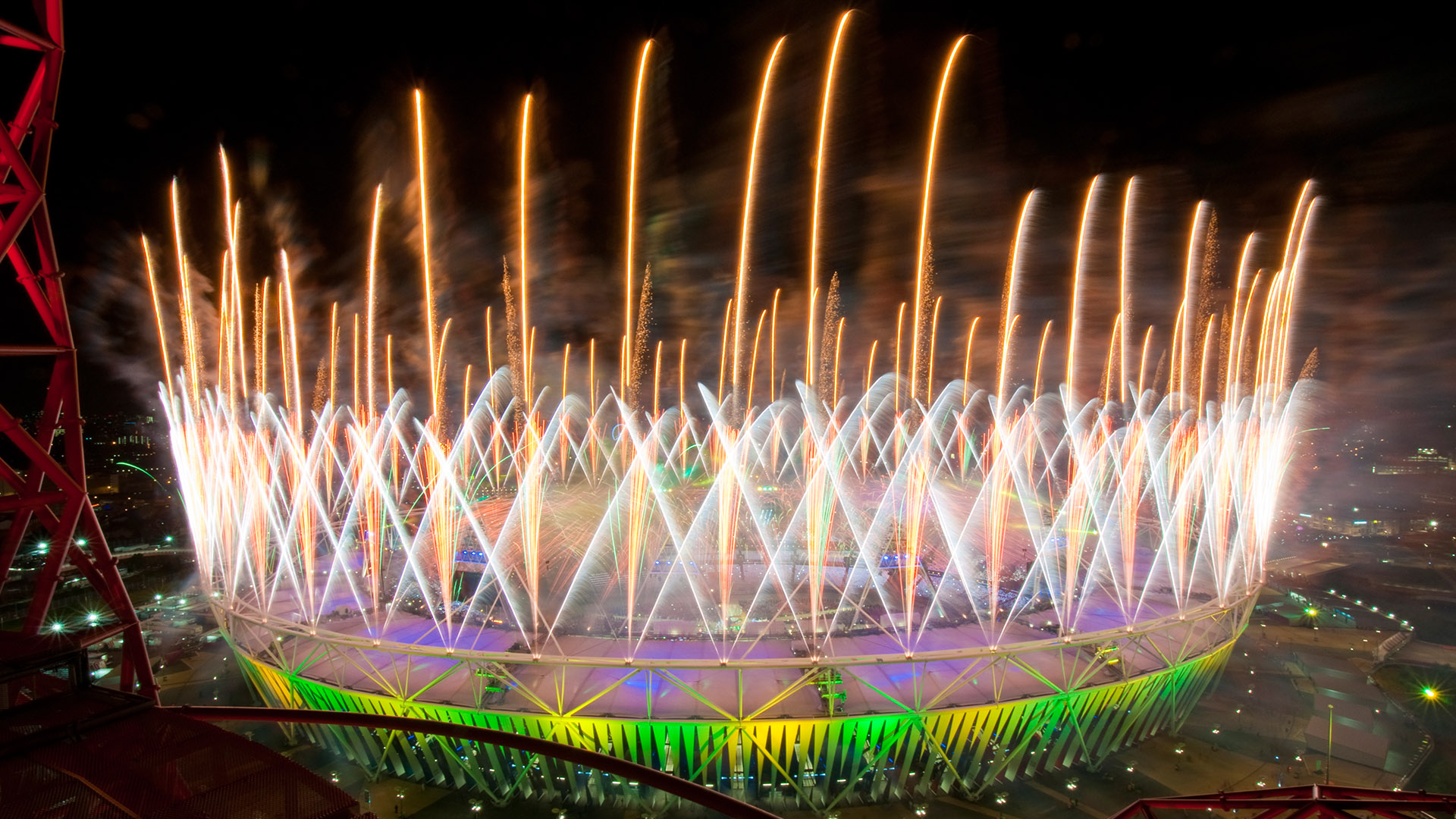 2012 Olympics Stadium White Orange