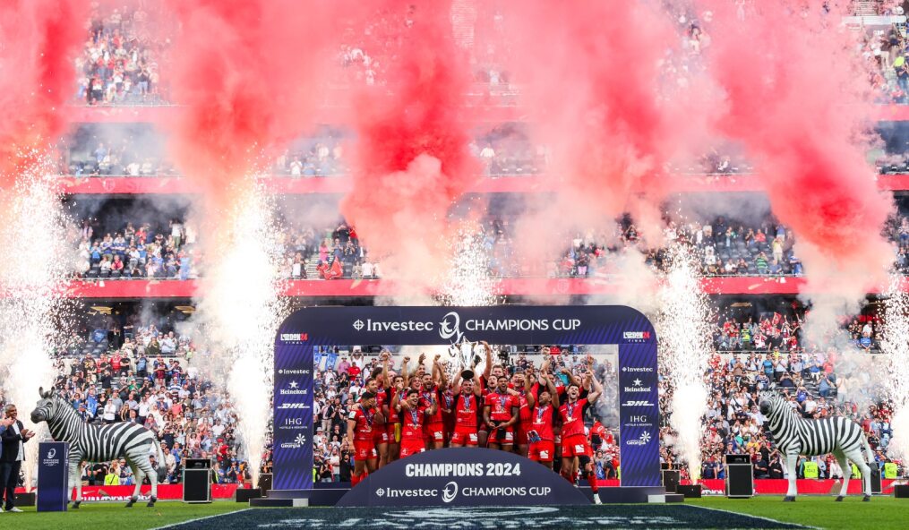 Tottenham Pyros EPCR Rugby Finals at Tottenham Hotspur Stadium - 2024 | Titanium Fireworks